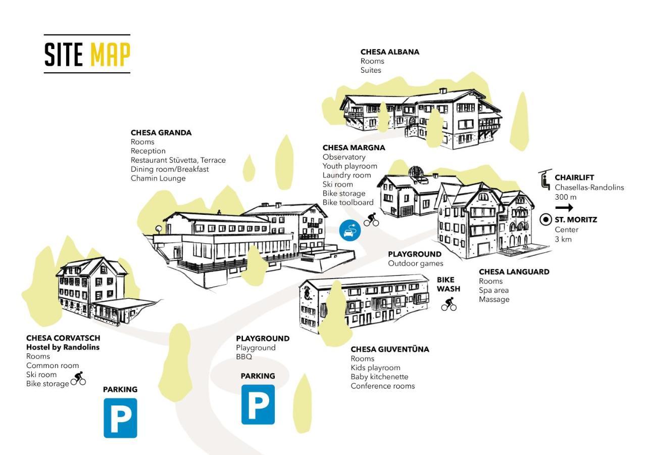 Berghotel Randolins Saint-Moritz Dış mekan fotoğraf